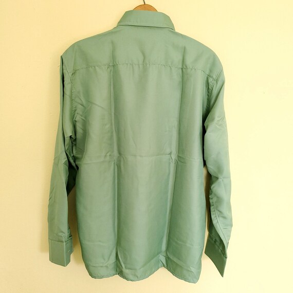 vintage Carl Michaels Dress Shirt Long Sleeve Gre… - image 9