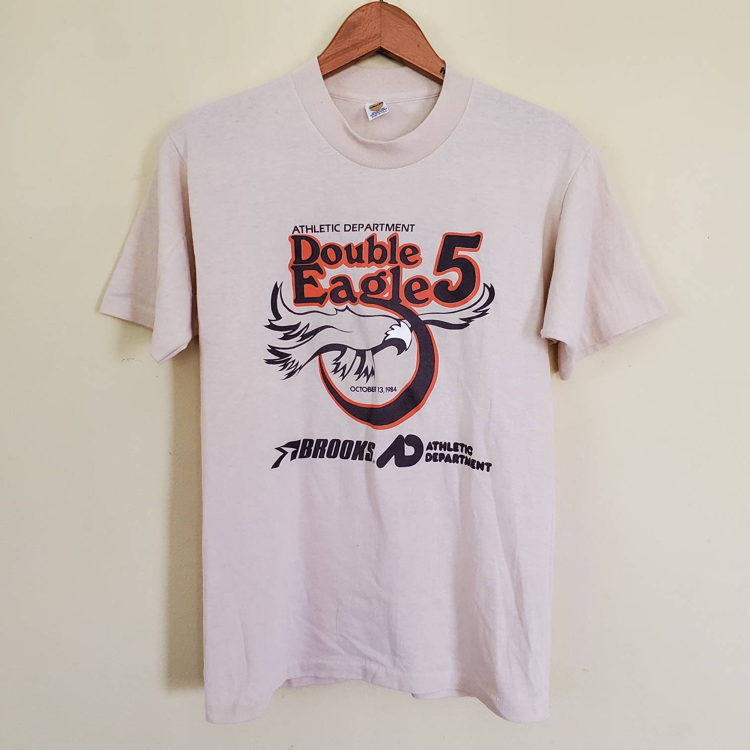 Vintage Brooks Running TShirt Sports Double Eagle 5 Marathon Etsy