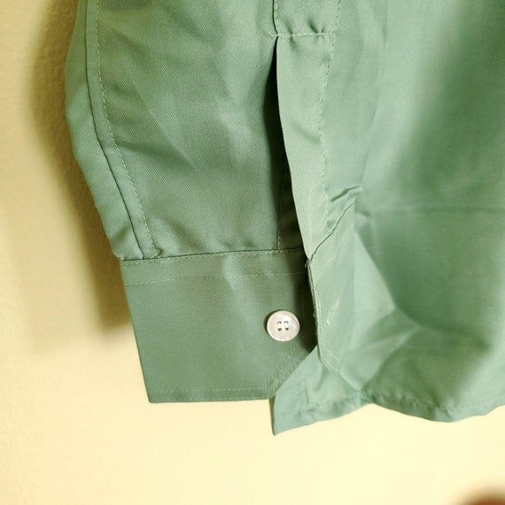 vintage Carl Michaels Dress Shirt Long Sleeve Gre… - image 7
