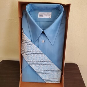kmart dress shirt 70/80s KMart Permanent Press Short Sleeve Button Up Shirt - Large