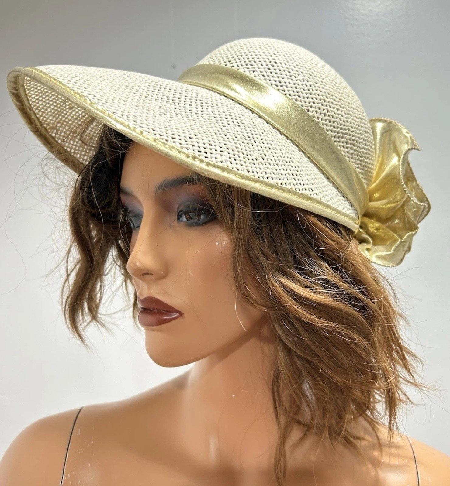 Sonni San Francisco Luxury Straw Hat Wide Brim Rhinestone Statement Sonni San Francisco - Etsy main image 2