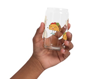 Taco Party Can-Shaped Glass