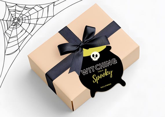 Witching You a Spooky Halloween Teacher Gift Idea - Thank You Teacher Halloween - Cute Teacher Gift - Printable Digital Art INSTANT DOWNLOAD