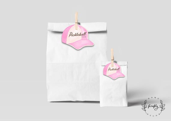 Pickleball Club Party Favor Tags Girls Birthday Favors Thank You Tags Pickleball Party Decorations - Printable Digital Art INSTANT DOWNLOAD