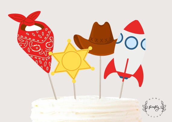 Toys Party Cake Topper Girl/ Boy Centerpieces Birthday Cake Topper Table Toys Party Decorations - Printable Digital Art INSTANT DOWNLOAD