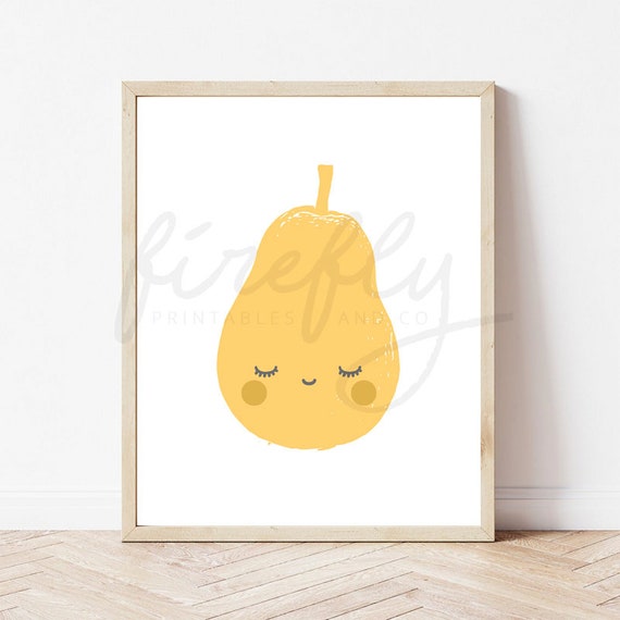 Pear Yellow - Star Wars Nursery Wall Art Decor Kids Bedroom Printable Digital Art INSTANT DOWNLOAD