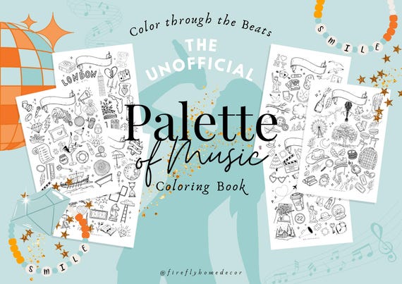 12 Inspired Era Coloring Book - Birthday Girl - Birthday Era Party Coloring Activities - Friendship - Printable Digital Art INSTANT DOWNLOAD