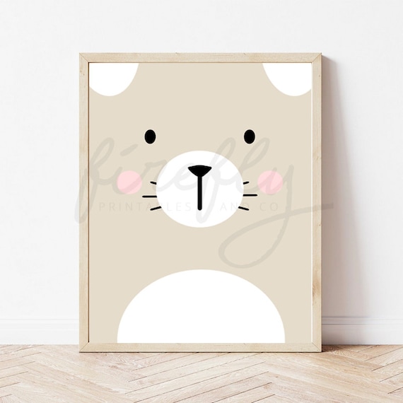 Mouse Face - Nursery Wall Art Decor Kids Bedroom Printable Digital Art INSTANT DOWNLOAD