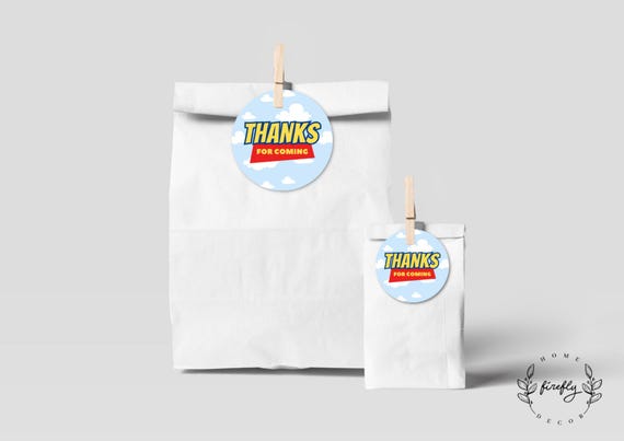 Toys Party Favor Tags Girls / Boy Birthday Favors Thank You Tags Toys Party Decorations - Printable Digital Art INSTANT DOWNLOAD