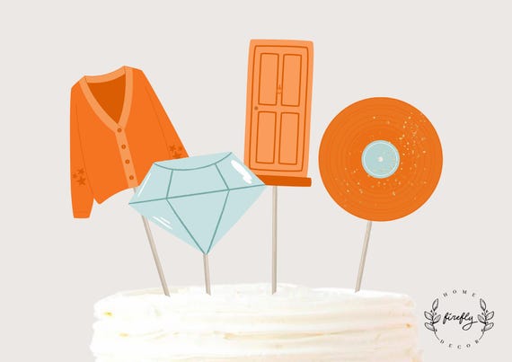 Friendship Bracelet Cake Topper Birthday Girl Centerpiece Birthday Era Cake Topper Party Decoration - Printable Digital Art INSTANT DOWNLOAD