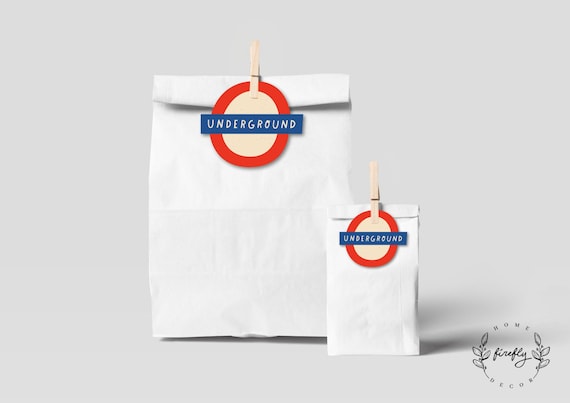 London Tags Boys Birthday Favors Thank You Tags London Party Decorations - Printable Digital Art INSTANT DOWNLOAD