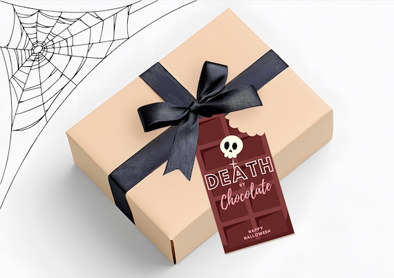 Dead By Chocolate Halloween Teacher Gift Idea - Thank You Teacher Halloween - Cute Teacher Gift - Printable Digital Art INSTANT DOWNLOAD