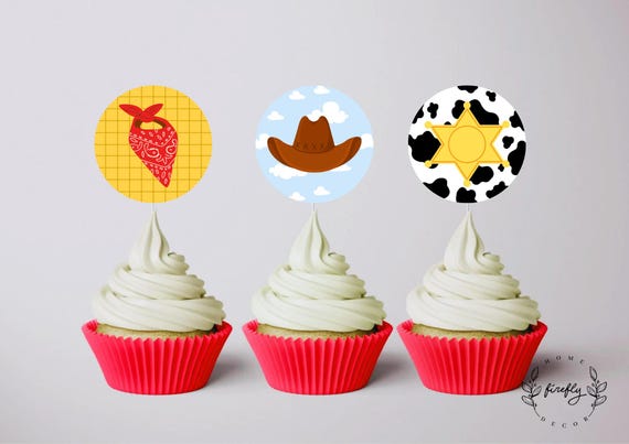 Toys Party Cupcake Topper Girl/ Boy Birthday Cupcake Topper Tags Toys Party Decorations - Printable Digital Art INSTANT DOWNLOAD