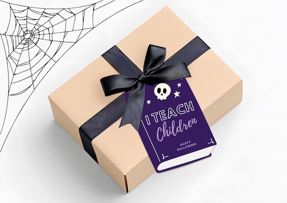 I Teach Children Halloween Teacher Gift Idea - Thank You Teacher Halloween - Cute Teacher Gift - Printable Digital Art INSTANT DOWNLOAD