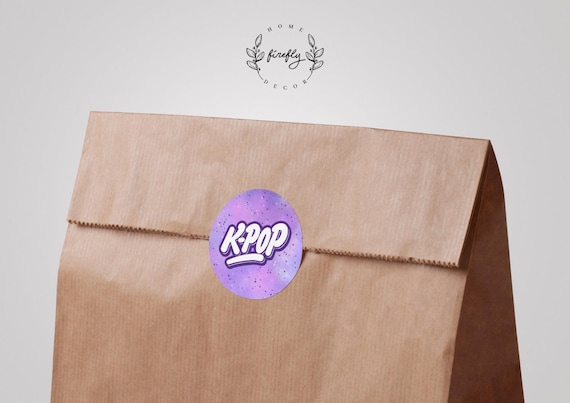 K-Pop Sticker Tag Template Birthday Girl Birthday Kpop Hunters Sticker Tags Party Decorations - Printable Digital Art INSTANT DOWNLOAD