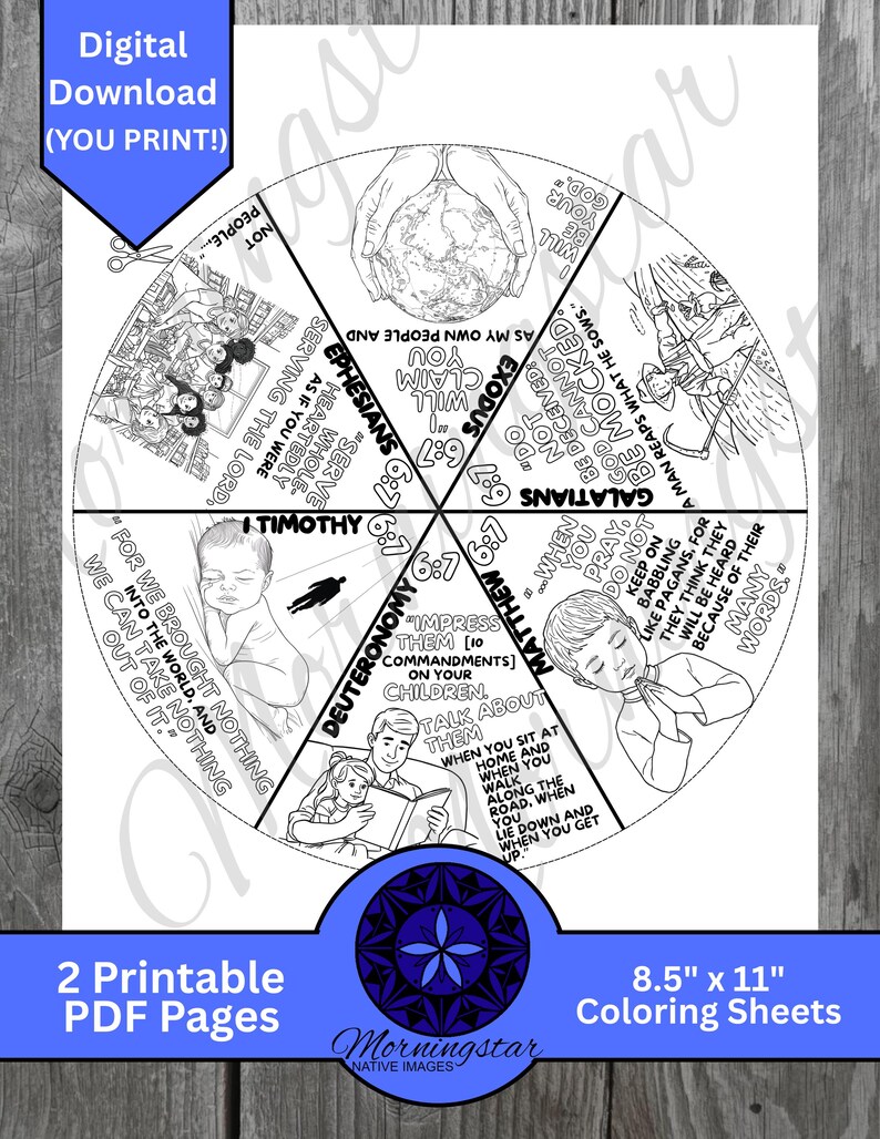 Scripture Wheel Resource Image Bible Verse Wheel Craft | Sunday School Activity (PDF) - Etsy