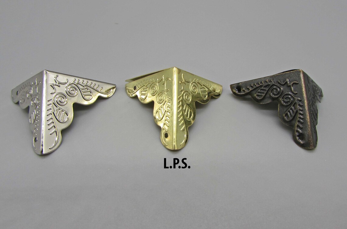 Brass Box Corners. Silver Box Corners Antique Brass Box - Etsy
