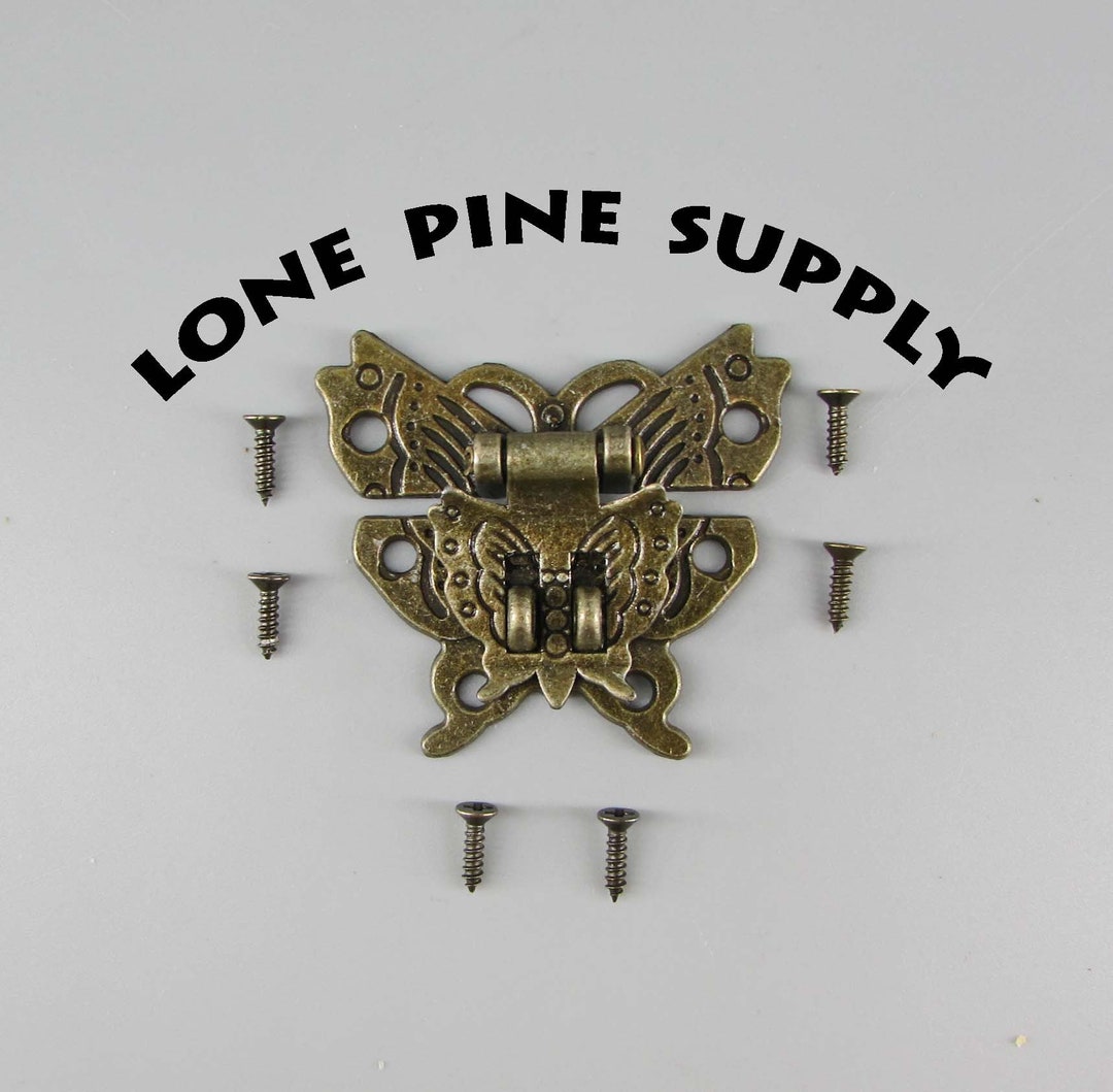 Antique Brass Latch, Jewelry Box Latch, Box Latch, 1 3/4inchwide