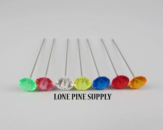 Wedding Corsage Sewing Pins, Crystal Pins Bouquets