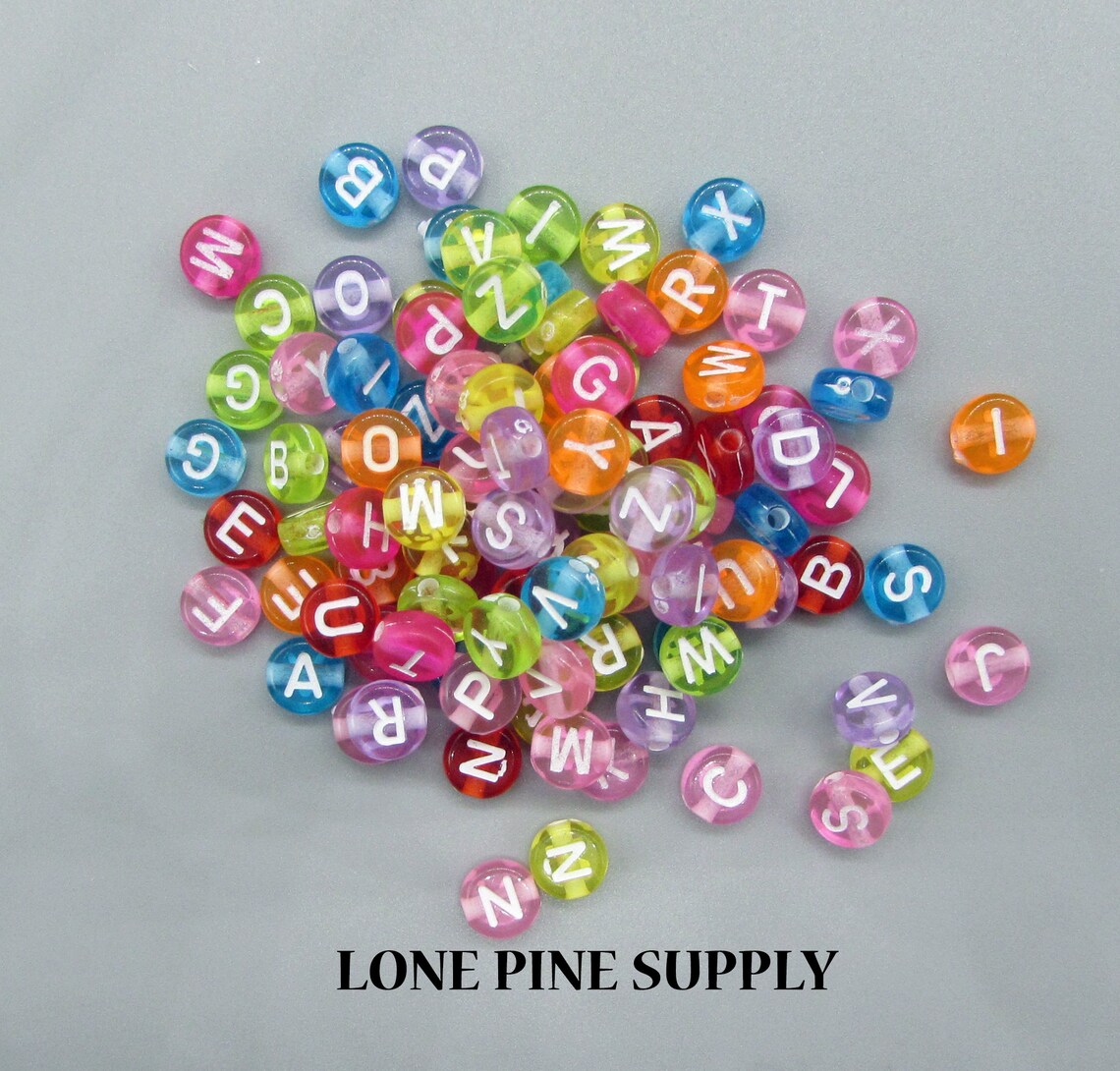 104 Beads 5mm 3/16 Inch Alphabet Charms. Alphabet Charms. Etsy