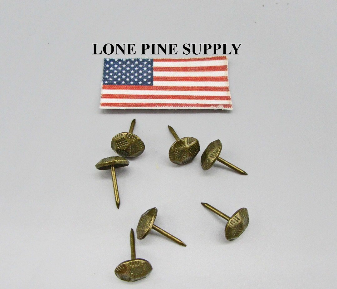 100pcs Antique Brass Upholstery Tacks, Upholstery Tacks. Antique Brass Tacks. Brass Tacks Etsy