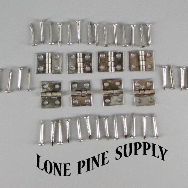 7/16 x 1/4 Inch Hinges, Steel Hinges, Small Box Hinges, Butterfly Hinges