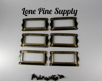 Lheng 73mm X 68mm Green Bronze Card Holder Drawer Pull Label Frames Card Label Holder Tag Pull 10Pcs Lheng 73mm X 68mm Green Bronze Card Holder Drawer Pull Label Frames Card Label Holder Tag Pull 10Pcs
