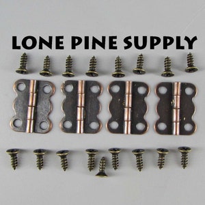 5/8 Inch Hinges, Antique Brass Hinges, Small Box Hinges, Butterfly Hinges