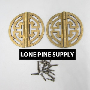 1 3/4 Inch Hinges, Antique Solid Brass Hinges, Small Box Hinges, Butterfly Hinges