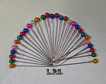 Little House Pin Jar Japanese Glass Head Pins Choose Your - Etsy