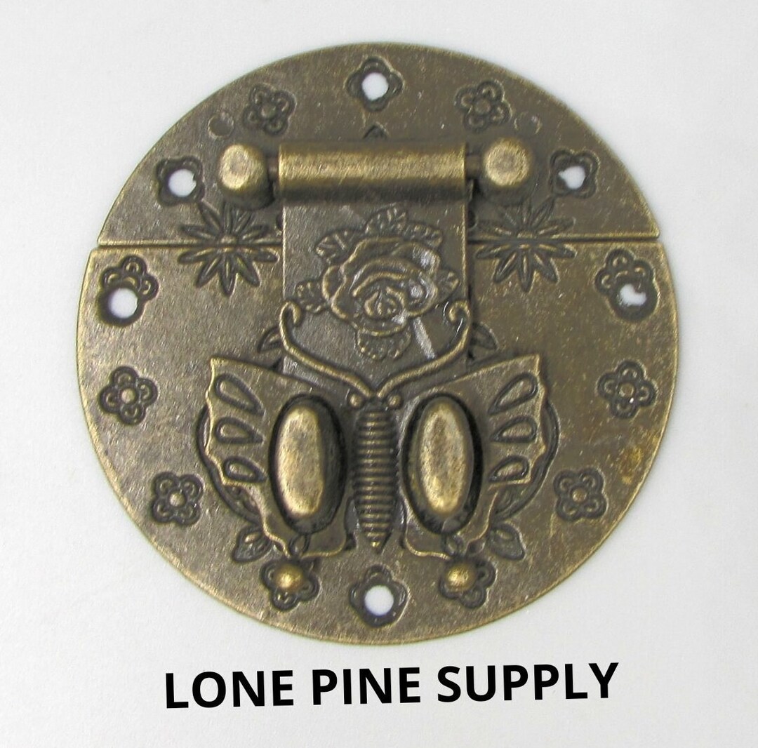 Antique Brass Plated Latch, Jewelry Box Latch, Box Latch, 2 3/8inch