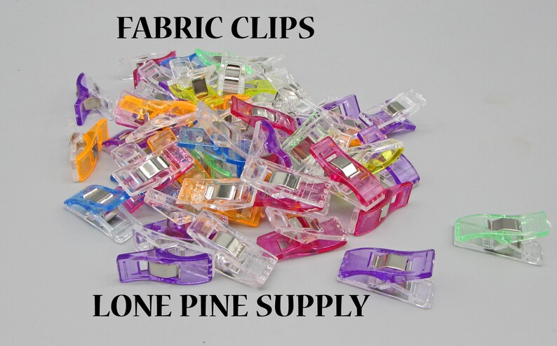 50 Sewing Clips, Quilting Clips, Pattern Clips, 50 Clips, 50 Mini Sewing Clips, Fabric Clips For Sewing, Fabric Clips image 5