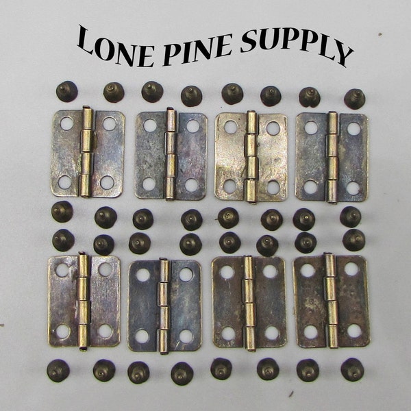 5/8 Inch Hinges, Antique Brass Hinges, Small Box Hinges, Butterfly Hinges