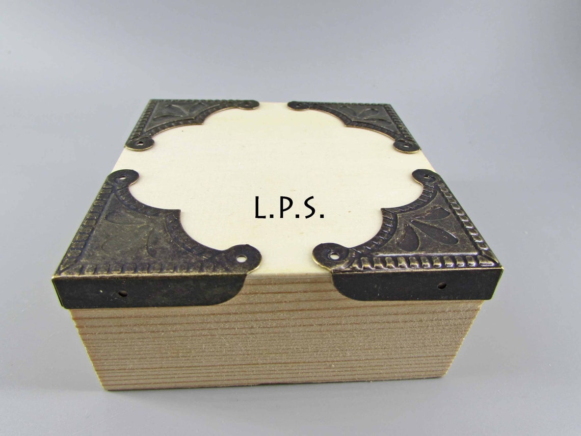 Brass Box Corners Antique Brass Jewelry Box Corners Corner Etsy