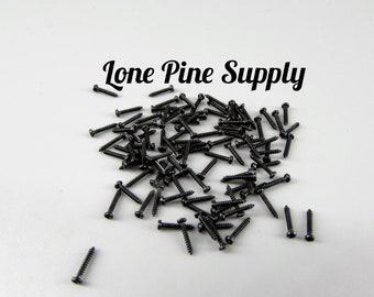 1/4 Inch Black Screws, 100 Black Steel 1/4 Inch Screws, Black Screws