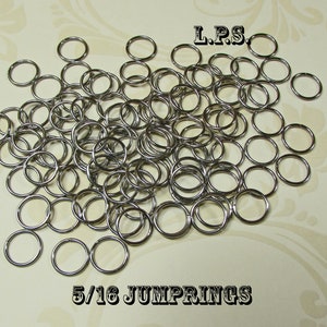 5/16 Inch Jump Rings, 100 Silver Jump Rings, 8mm Jump Rings