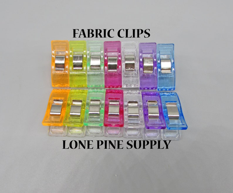 50 Sewing Clips, Quilting Clips, Pattern Clips, 50 Clips, 50 Mini Sewing Clips, Fabric Clips For Sewing, Fabric Clips image 4