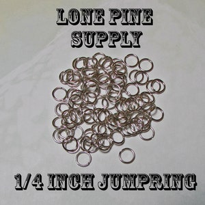 1/4 Inch Jump Rings, 100 Silver Jump Rings,