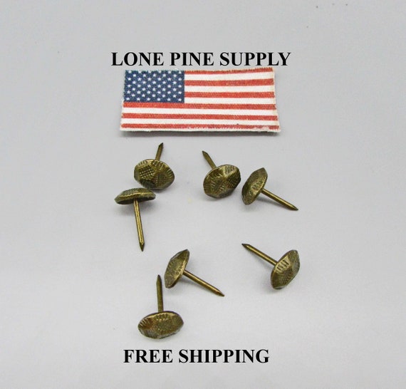 100pcs Antique Brass Upholstery Tacks Upholstery Tacks. Etsy