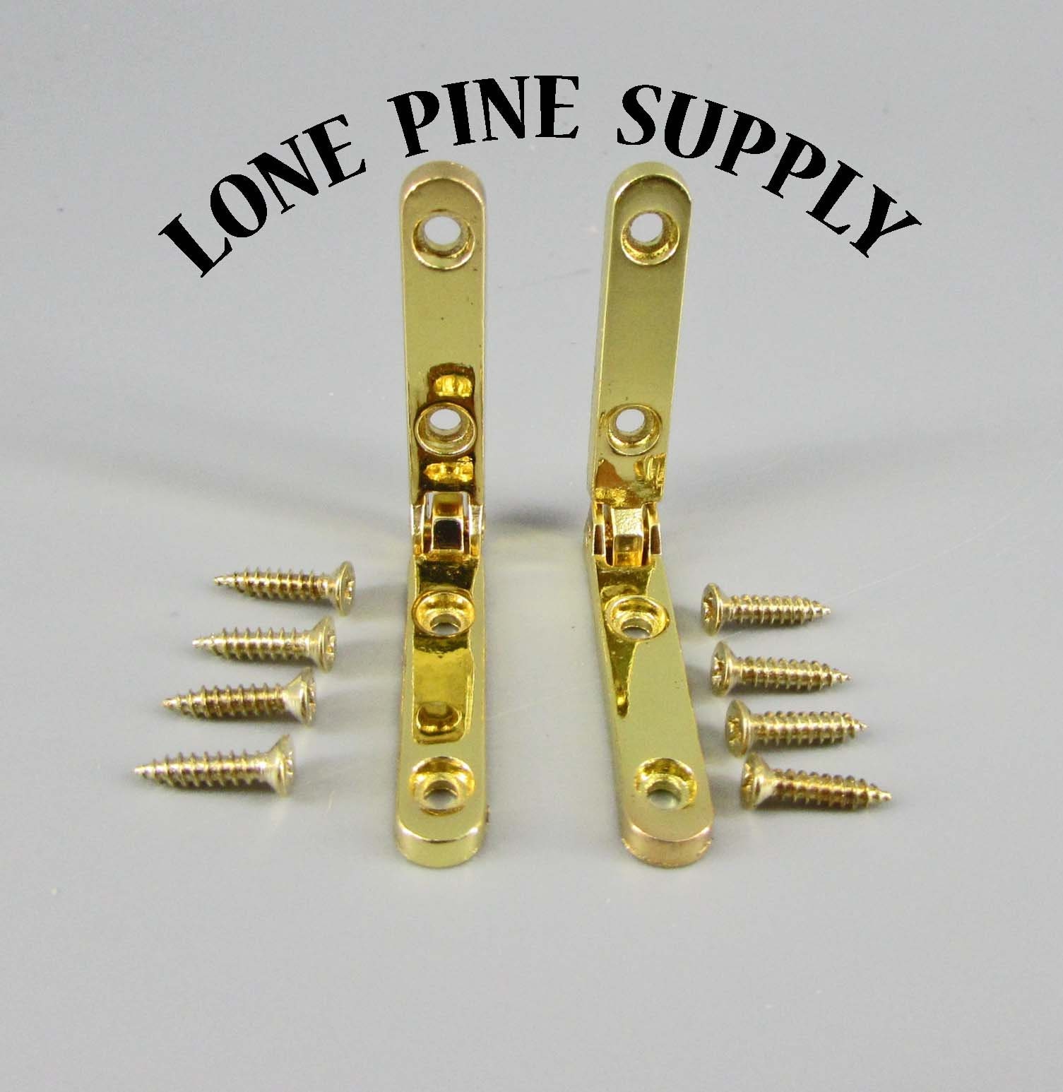 1 Pair Gold Plate Jewelry Box Hinges Mortise Hinges 1 1/4 Etsy Australia