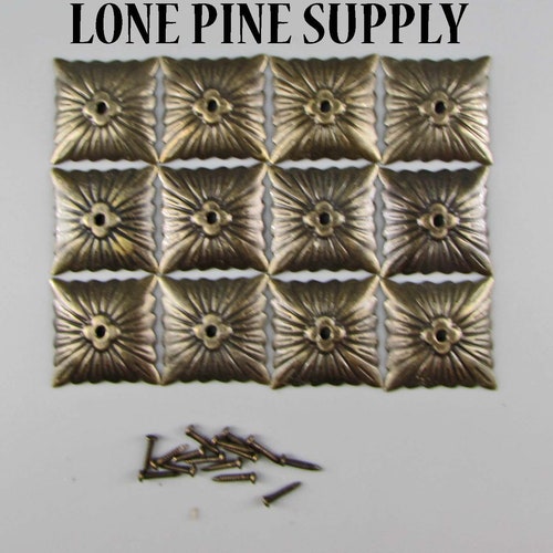12 Decorative Nail Heads. Decorative Tacks Brass Tacks Etsy