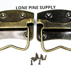 Antique Brass Handles, Large Box Handles,