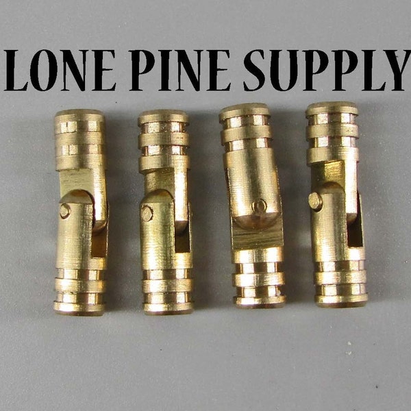 Solid Brass Barrel Hinges, 3/4 Inch Barrel Hinges, 3/16 Diameter Barrel Hinges.