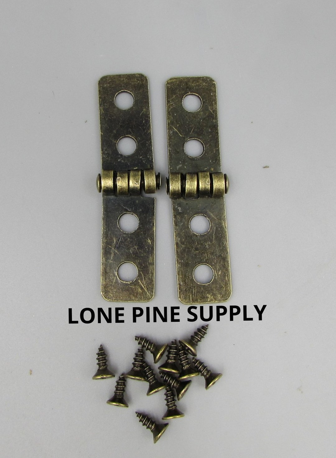 2 1/4 Inch Hinges Antique Brass Hinges Small Box Hinges Etsy