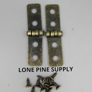 2 1/4 Inch Hinges, Antique Brass Hinges, Small Box Hinges, Butterfly Hinges
