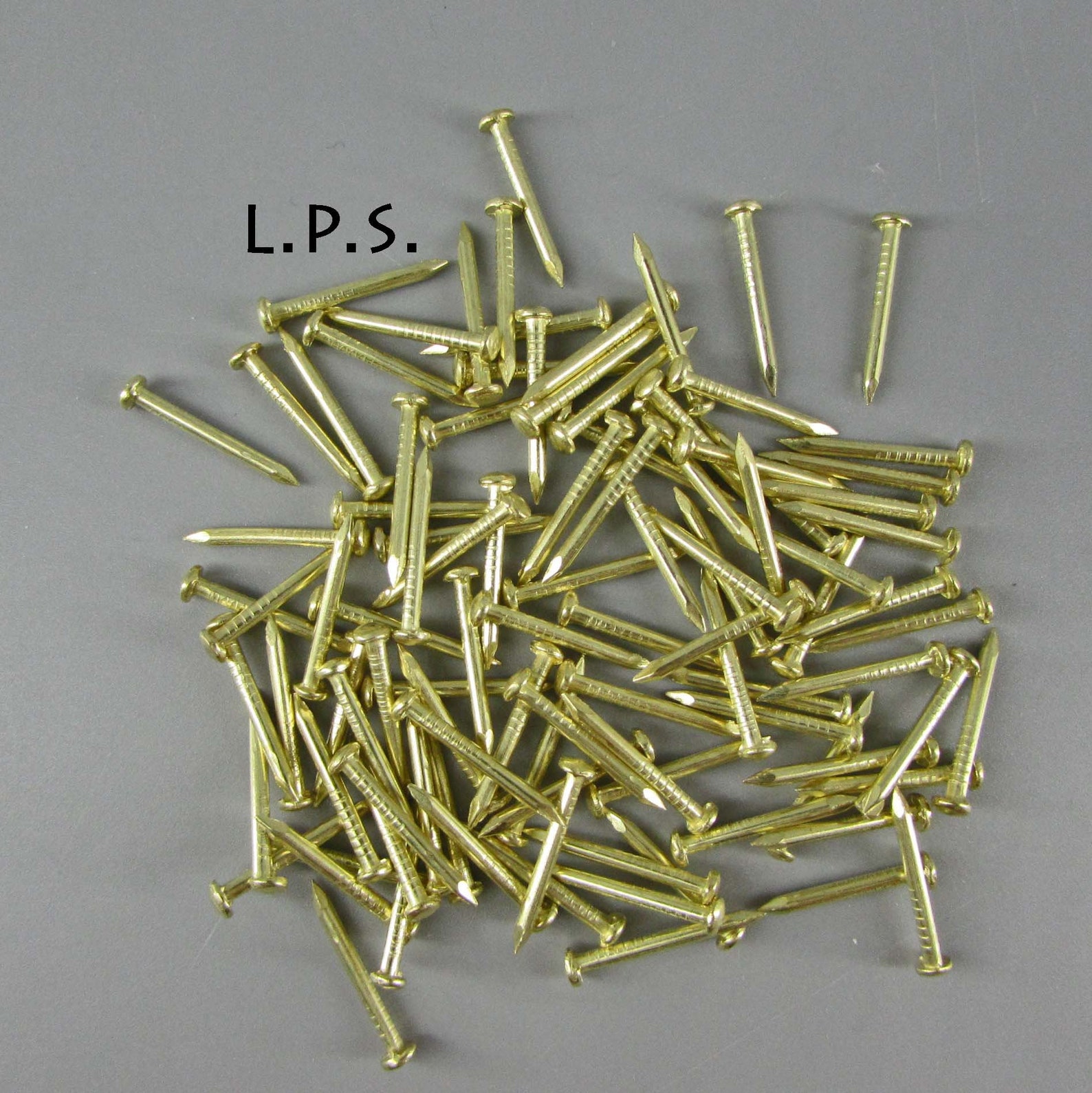 100 5/8 Inch Brass Plated Nails. Small Polished Brass Nails Etsy