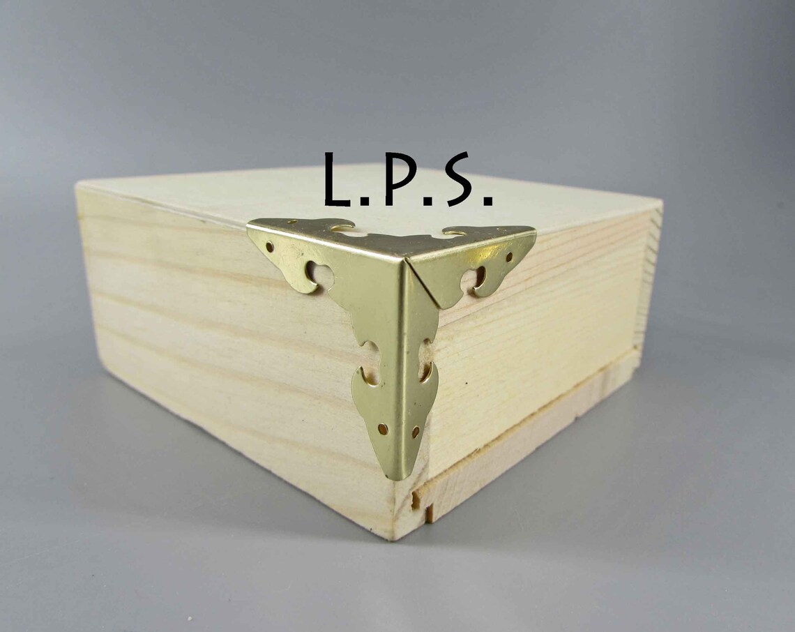 Brass Box Corners. Antique Jewelry Box Corners Corner Etsy