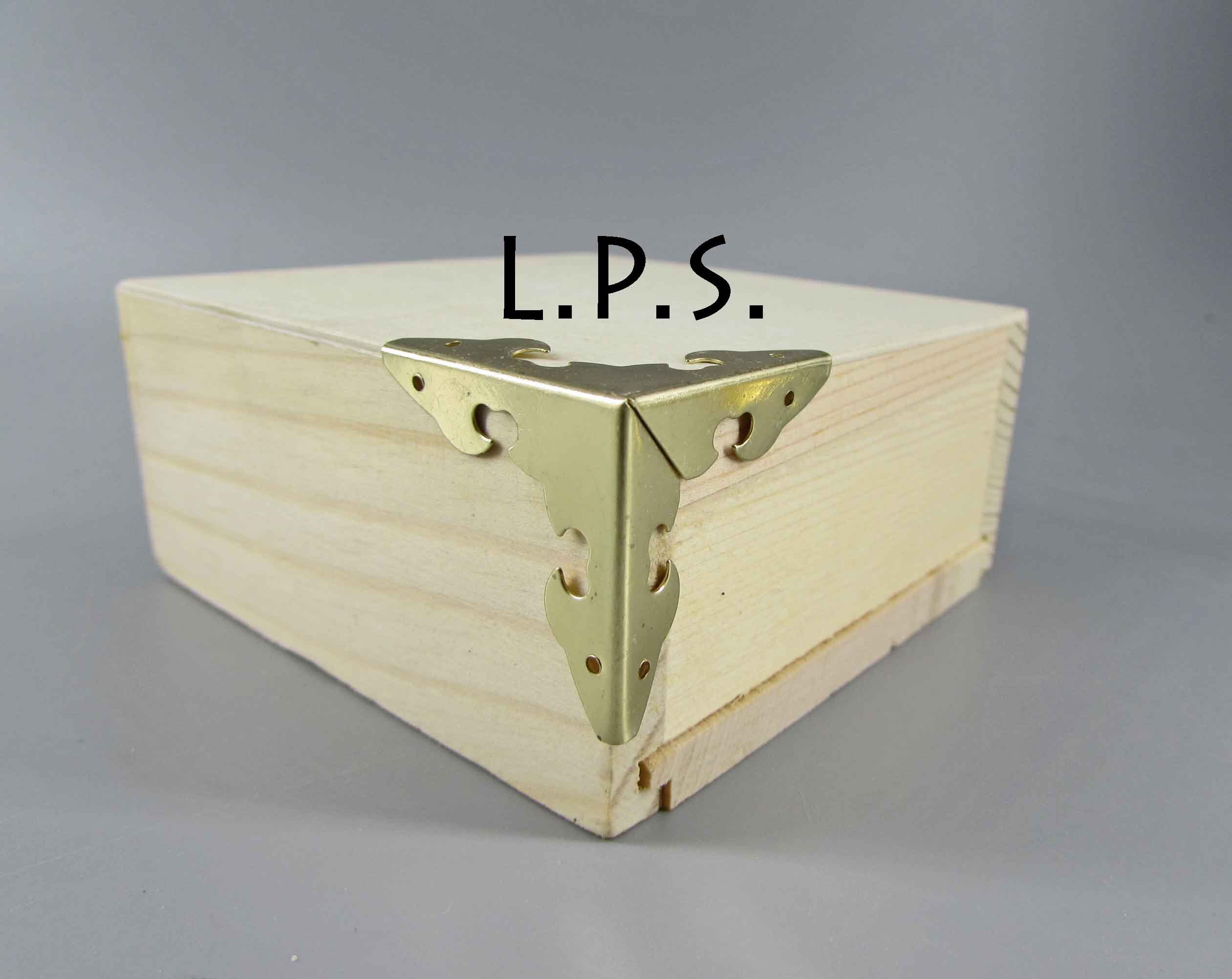 Brass Box Corners. Antique Jewelry Box Corners Corner Etsy