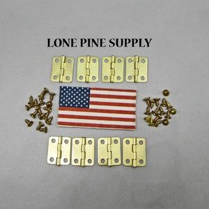 5/8 Inch Hinges, Polished Brass Hinges, Small Box Hinges, Butterfly Hinges