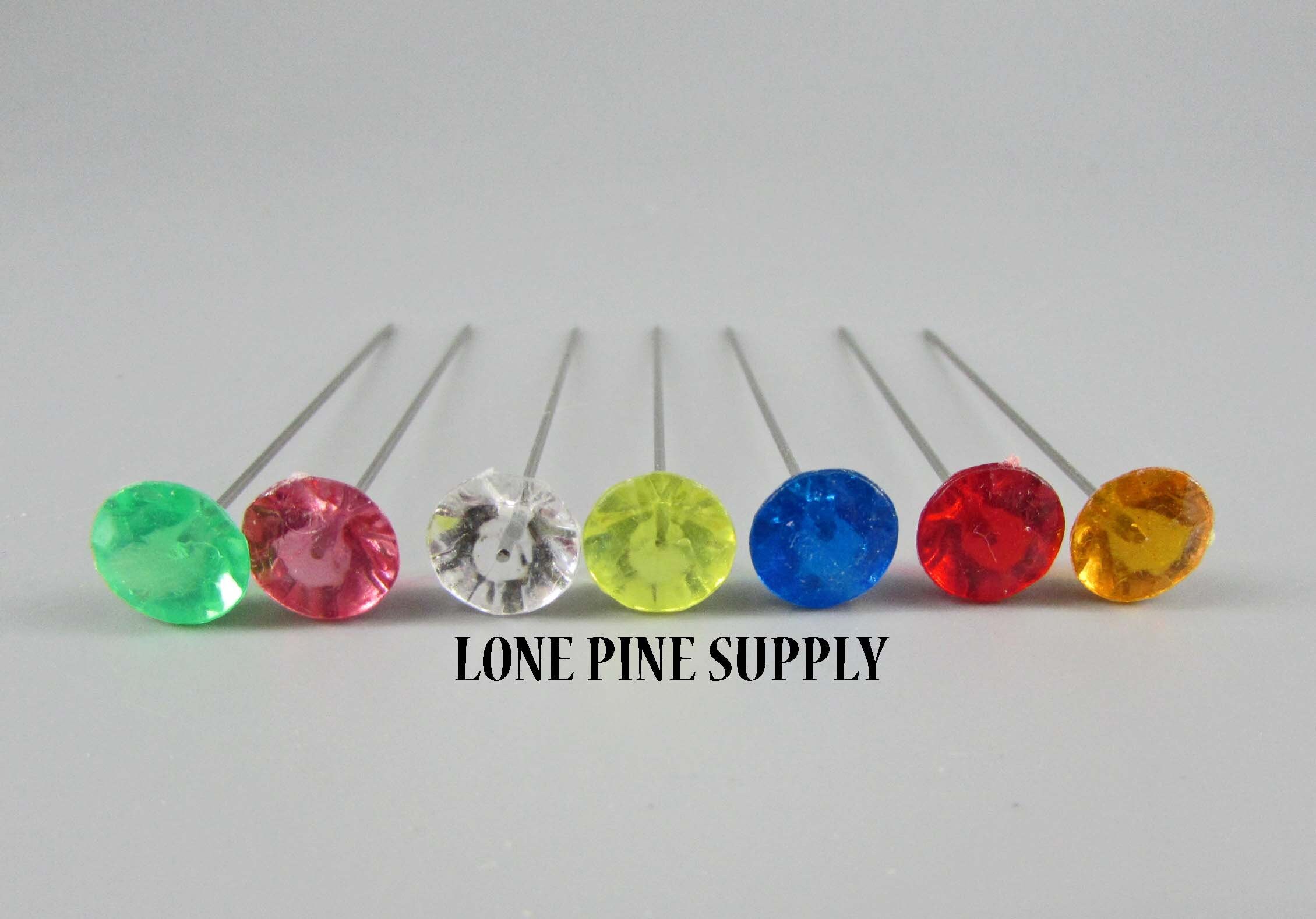 100PCS Corsage Boutonniere Pins Floral Rhinestones Pins, Straight Head Pins  for Wedding, Jewelry DIY Decor, Quilting Sewing - AliExpress